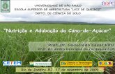 “Nutrição e Adubação da Cana-de-Açúcar” · PDF fileuniversidade de sÃo paulo escola superior de agricultura “luiz de queiroz” depto. de ciÊncia do solo “nutrição