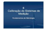 6 Calibração de Sistemas de Medição - · PDF fileÁreas da metrologia Metrologia Científica Metrologia Industrial Metrologia Legal INMETRO Trata dos padrões de medição internacionais