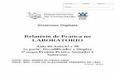 Relatório de Prática no LABORATORIOprofessor.pucgoias.edu.br/SiteDocente/admin/arquivosUpload/17505... · Cod. Disc 1 NOME:_____ Sistemas Digitais Relatório de Prática no LABORATORIO