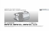CÂMARA DE VIDEO DIGITAL PORTUGUÊS Manual de …files.canon-europe.com/files/soft24363/manual/MV5_MV5i_CUG_PT.pdf · Este manual de instruções explica como utilizar as câmaras