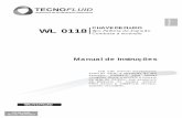 CHAVE DE FLUXO WL 0118 Tipo Palheta de Inserção · PDF filePo rtuguê s WL 0118 Manual de Instruções Leia este manual atentamente antes de iniciar a operação do seu aparelho.