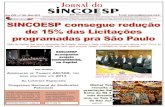 SINCOESP consegue redução de 15% das Licitações · PDF fileImpressão: Diário do Litoral - Santos-SP Tiragem: 5 mil exemplares - Distribuição gratuita DIRETORIA EXECUTIV A ...