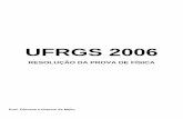 UFRGS 2006resolvida -  · PDF fileProf. Giovane Irribarem de Mello giovane@if.ufrgs.br UFRGS 2006 FÍSICA 1
