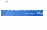 Autoridade Pública Olímpica -  · PDF filePágina 4 de 39 CAPÍTULO I DA NATUREZA, OBJETIVO E FINALIDADES Art. 1º A Autoridade Pública Olímpica – APO, instituída por