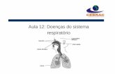 Aula 12: Doenças do sistema respiratório 12 -Doencas do... · Doenças respiratórias são aquelas que atingem órgãos do sistema respiratório (pulmões, boca, faringe, fossas