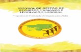 MANUAL DE GESTÃO DE RECURSOS HUMANOS E · PDF filePrograma de Formação Avançada para ANEs MANUAL DE ... reforço da capacidade Institucional dos parceiros de desenvolvimento e