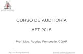 CURSO DE AUDITORIA AFT 2015 - igepp.com.br · PDF fileProf. Msc. Rodrigo Fontenelle  @gmail.com CURSO DE AUDITORIA AFT 2015 Prof. Msc. Rodrigo Fontenelle, CGAP