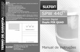 Manual SPW 440 - PDF - · PDF filecentrais com aviso de bateria baixa dos sensores sem ... Existem 2 níveis de sensibilidade: Movimento - para detectar ... tempo destinado para a