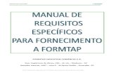 FORMTAP INDÚSTRIA COMÉRCIO S.A.redecarrd.com.br/Manual_Requisitos_EspecQualidade... · 6.3 IQF - Índice de Qualidade de Fornecedores ..... 15 6.4 Critério de Impedimento para