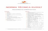 NORMA TÉCNICA 01/2017 - · PDF fileNBR 10067 – Princípios gerais de representação em desenho técnico. NBR 6492 – Representação de projetos de arquitetura. BRETANO, Telmo.