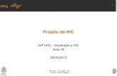 Projeto de IHC - PUC-Rioinf1403/docs/luciana2013_1/3WB-Aula16.pdf · –O modelo ESTRELA ... Modelo de ciclo de vida simples para design de IHC Avaliar (Re)Design Identificar necessidades