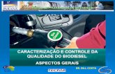 CARACTERIZAÇÃO E CONTROLE DA QUALIDADE DO  · PDF fileprograma paranaense de bioenergia dr. bill costa caracterizaÇÃo e controle da qualidade do biodiesel aspectos gerais
