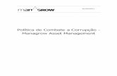 Política de Combate a Corrupção - Managrow Asset … management/GEST9 Politica de... · abrangidos por tal legislação e pelo Código de Ética e Padrão de Conduta da Managrow
