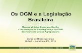 Os OGM e a Legislação Brasileira - iapar.br · PDF file• VECTORMUNE HVT-NDV – Vacina contra doença de Marek e doença de Newcastle