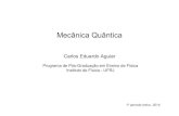 Mecânica Quântica - IFcarlos/fismod/antigo/MecanicaQuantica_2014.pdf · Sobre o ensino e aprendizagem de mecânica quântica • I. M. Greca,O. FreireJr, Does an emphasis on the