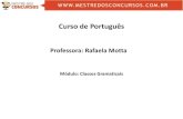 Curso de Português · PDF file... (classes gramaticais) 3) Conceito da ideia de núcleo e de satélite 4) ... 2) Adjetivo A) Definição: B) ... Adjetivo A) Locução adjetiva