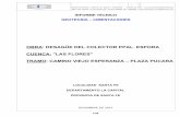 OBRA: DESAGÜE DEL COLECTOR PPAL. ESPORA … de... · informe tÉcnico geotecnia ...