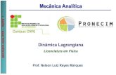 Mecânica Analítica -  tica_PARTE 1.pdf · PDF fileICA – 1 Mecânica Analítica Prof. Nelson Luiz Reyes Marques Dinâmica Lagrangiana Licenciatura em Física