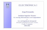 E1 aulas 1-5 - Técnico Lisboa - Autenticação · PDF file•Simples –análise manual ... P1 P2. Electrónica 1 ... gradiente de densidade de portadores (,)