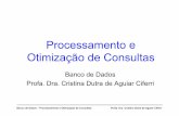 Processamento e Otimização de Consultaswiki.icmc.usp.br/images/a/a6/SCC578920131-procconsultas.pdf · Banco de Dados – Processamento e Otimização de Consultas Profa. Dra. Cristina