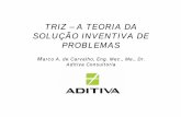 TRIZ - Aditiva  · PDF fileTRIZ – A TEORIA DA SOLUÇÃO INVENTIVA DE PROBLEMAS Marco A. de Carvalho, Eng. Mec., Me., Dr. Aditiva Consultoria