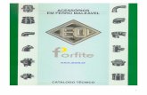 catalogo tecnico portugu.s2 - Grupo Pinto & · PDF filemaquinados com roscas exteriores cónicas (R) e roscas interiores cilíndricas (Rp) de acordo com a norma ISO 7-1, equivalente