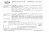 MUNICÍPIO DE SÃO MATEUS DO  · PDF filemunicÍpio de sÃo mateus do sul estado do paranÁ prefeitura municipal cnpj 76.021