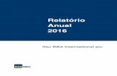 Relatório Anual 2016 - Banco de Portugal · PDF fileItau BBA International plc Relatório Anual 2016 ... Itau BBA International em resumo