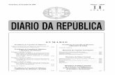 DIÁRIO DA REPÚBLICA - · PDF fileInstituto de Investigação Científica Tropical ..... 9177 Tribunal Constitucional ... cendo como chefe de divisão do Gabinete de Cooperação