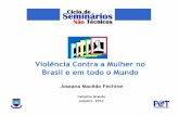 Violência Contra a Mulher no Brasil e em todo o Mundo · Violência Contra a Mulher no Brasil e em todo o Mundo (FECHINE, J. M.) 2 • Considerações Iniciais • Violência Doméstica