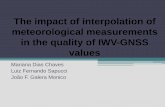 The impact of interpolation of meteorological … medidas estão dispersas em torno de um valor, apresentando variância. Para efetivar uma eficiente assimilação do IWV, a análise