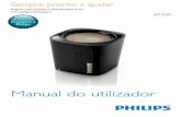 Questões? Contacte a Philips · Informe-se acerca do sistema de recolha selectiva local para produtos eléctricos e ... Amplificador Potência efectiva 2 W RMS Relação sinal/ruído