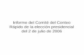 Informe del Comité del Conteo Rápido de la elección .... Manuel Mendoza Ramírez Es Doctor en Matemáticas por la Universidad Nacional Autónoma de México por la Universidad de