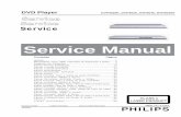 Service Manualdiagramas.diagramasde.com/otros/DVD-PhilipsDVP3040...2 DVP3020 Gerador de Áudio ex. PM5110 Gravador Use um Cassete Universal de Teste CrO2 Medidor de Nível ex. Sennheiser