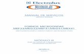 MANUAL DE SERVIÇOS - portaldoeletrodomestico.com.br · manual de serviÇos service manual fornos microondas mef33/meg33/mef41/meg41/mex41 mef33/meg33/mef41/meg41/mex41 microwave