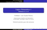 Lógica Matemática 1 - Páginas Pessoaispaginapessoal.utfpr.edu.br/.../ma71e/Semana2_LogicaMatematica.pdf · Outras operações lógicas Exemplos A linguagem usual e a linguagem