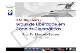 SEM0104 SEM0104 - Aula 2 Aula 2 Graus de Liberdade em ... · SEM0104 SEM0104 - Aula 2 Aula 2 Graus de Liberdade em Cadeias Cinemáticas Prof. Dr. Marcelo Prof. Dr. Marcelo Becker