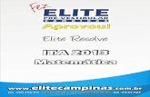 Elite Resolve ITA 2013-Matemática - ELITE PRÉ … · ... conjunto dos números inteiros ... k n n a : aa a ak01 2 ... Se os números reais a e b satisfazem, simultaneamente, as