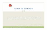 Testes de Software - nti.ufpb.brcaroline/curso/Aula05-Curso de Testes de Software... · Teste de Carga -Ferramenta JMeter 27 HTTP Proxy Server Área de Trabalho -> Non-TestElements->
