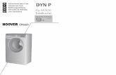 Hoover Washing Machine Dynamic 9 DYN 9144D3X … · libretto per ogni ulteriore consultazione. Quando comunica con la Hoover o con i suoi centri di assistenza citi sempre il Modello,il