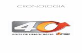 CRONOLOGIA - 40 ANOS DE DEMOCRACIA · A primeira parte desta Cronologia, ... emergente do golpe militar de 28 de Maio de ... institucionais do regime e definindo como