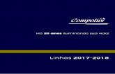 CATÁLOGO Compolux 2017-2018 · Certiﬁcação: todos os plugues são certiﬁcados conforme norma NBR NM 60884-1: 2004, e os cabos conforme ... CX-213/Z Preto Granel 210 peças/caixa