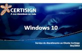 Windows 10 - oabrj.org.br · Sumário 1 -Conhecendo o Windows 10 2 -Utilizando o Navegador Microsoft Edge 3 -Certificado do Tipo A3-Instalação do Gerenciador Criptográfico SafesignStandard
