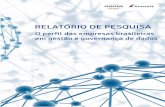 RELATÓRIO DE PESQUISA: O perfil das empresas … · 4 RELATÓRIO DE PESQUISA: O perfil das empresas brasileiras em gestão e governança de dados SUMÁRIO 1 – INTRODUÇÃO 2 –