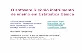 O software R como instrumento de ensino em Estatística …im.ufrj.br/probest/Minicurso_R_SBPO_2010.pdf · • O que propomos é discutir as aplicações no R dos ... Rveremos oefeito