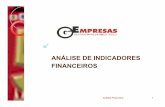 ANÁLISE DE INDICADORES FINANCEIROS - Luis ... da análise de rácios Permitem diagnosticar a performance das empresas em termos de rentabilidade, solvabilidade, liquidez e equilíbrio