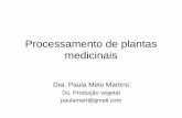 Processamento de plantas medicinais - Controle de Acessos · INTRODUÇÃO •Época de renascimento da utilização de plantas medicinais; •Maior interesse pela biodiversidade mundial;