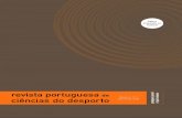 revista portuguesa de ciências do desporto - FADEUP · Design gráfico e paginação Armando Vilas Boas ... existência enquanto instituição de formação supe-rior e universitária.