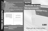 Manual Cerca pdf - Sulton Eletrônicos – Segurança na …sulton.com.br/_manuais/Manual_Eletrificador_de_cerca.pdfManual de tietnticador de cerca Microprocessado 8.ooov instruções