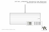 JA-63 „PROFI“ Sistema de Alarme Manual de Instalação INFORMATIVOS/joblatron... · Este equipamento deve ser instalado por instaladores ... JA-6x como um sub-sistema do sistema